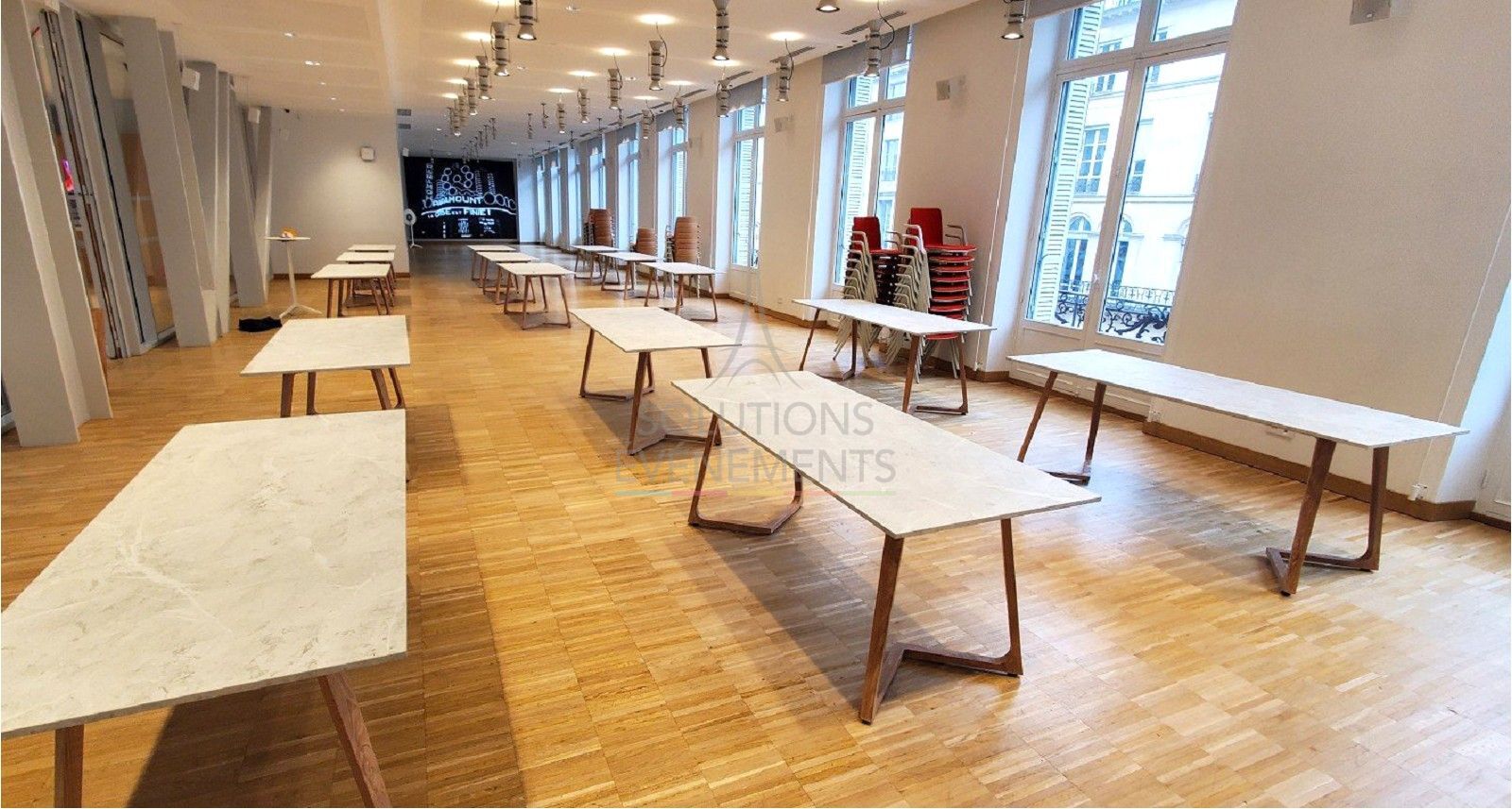 Table rectangulaire Wings 6-8 pax - Plateau Marbre blanc 180x80cm - Visuel 3