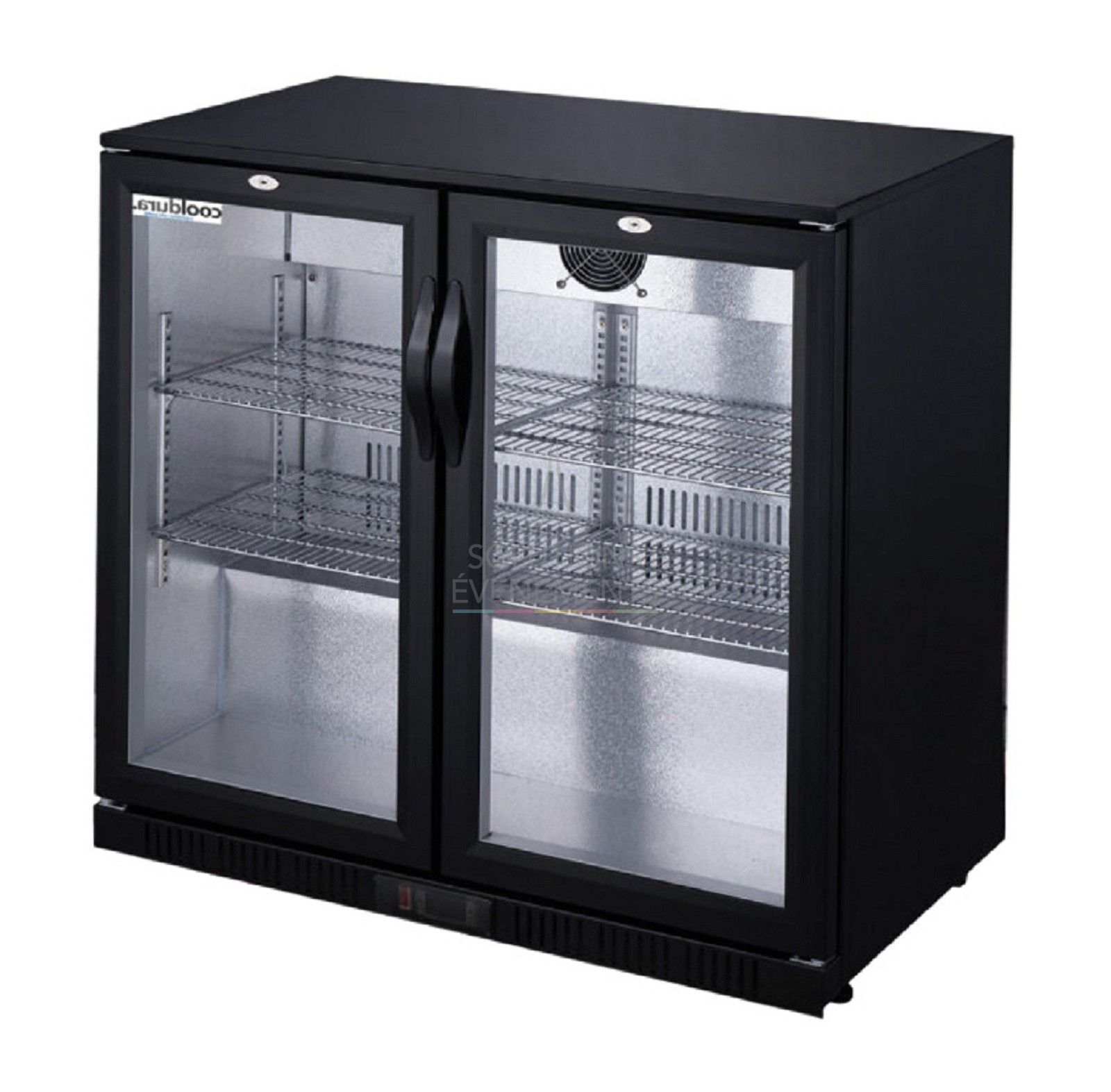 Rental of refrigerated back bar with 2 glass doors