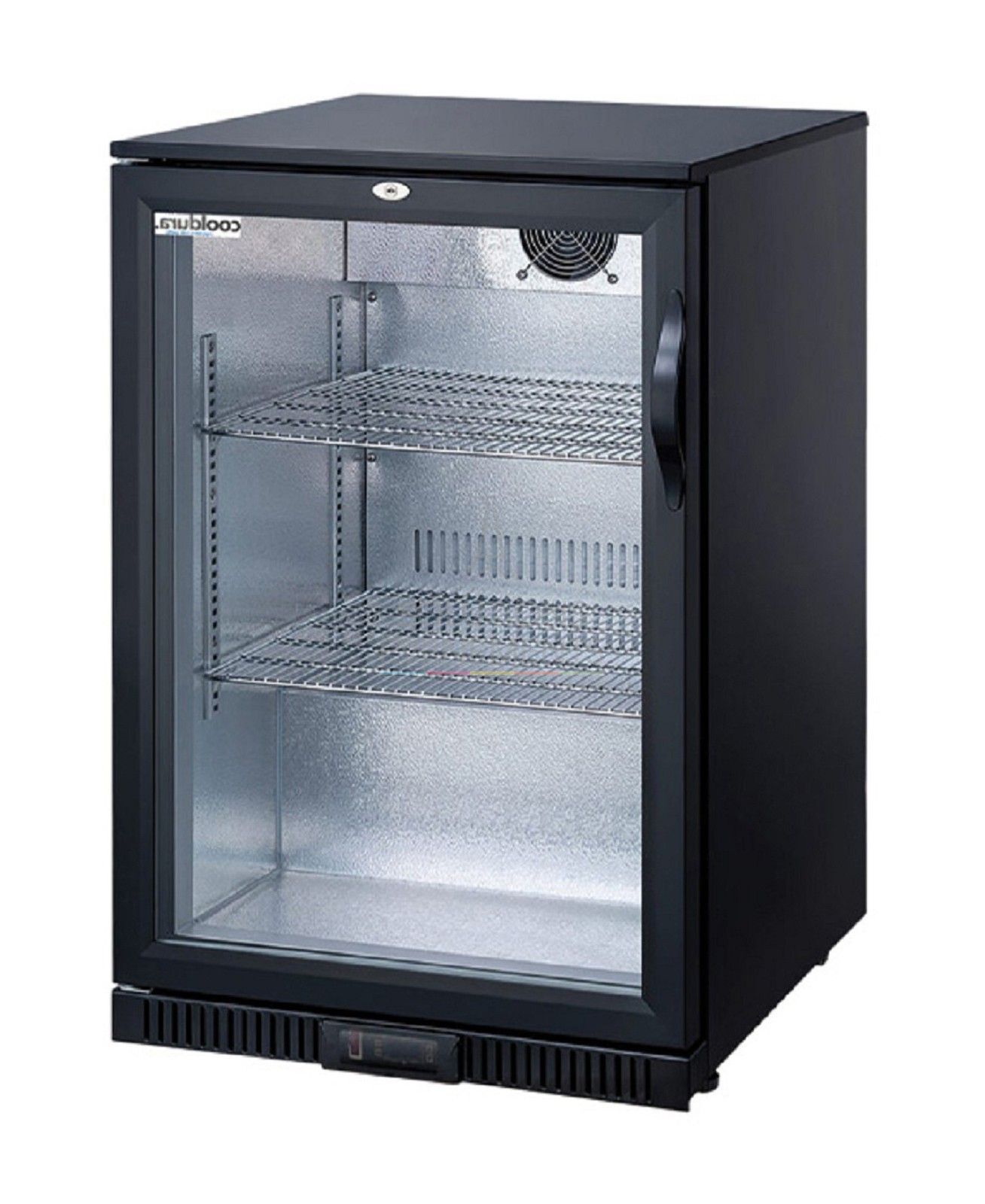 Refrigerated back bar rental with 1 glass door