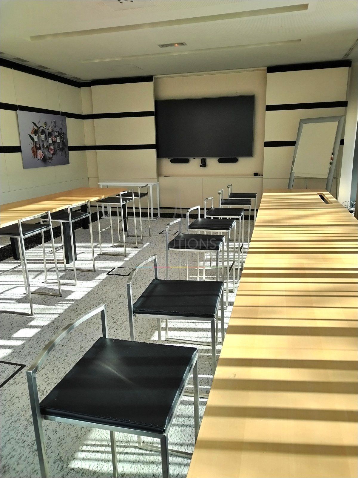 Tabouret de bar haut Manhattan Noir - Visuel 2