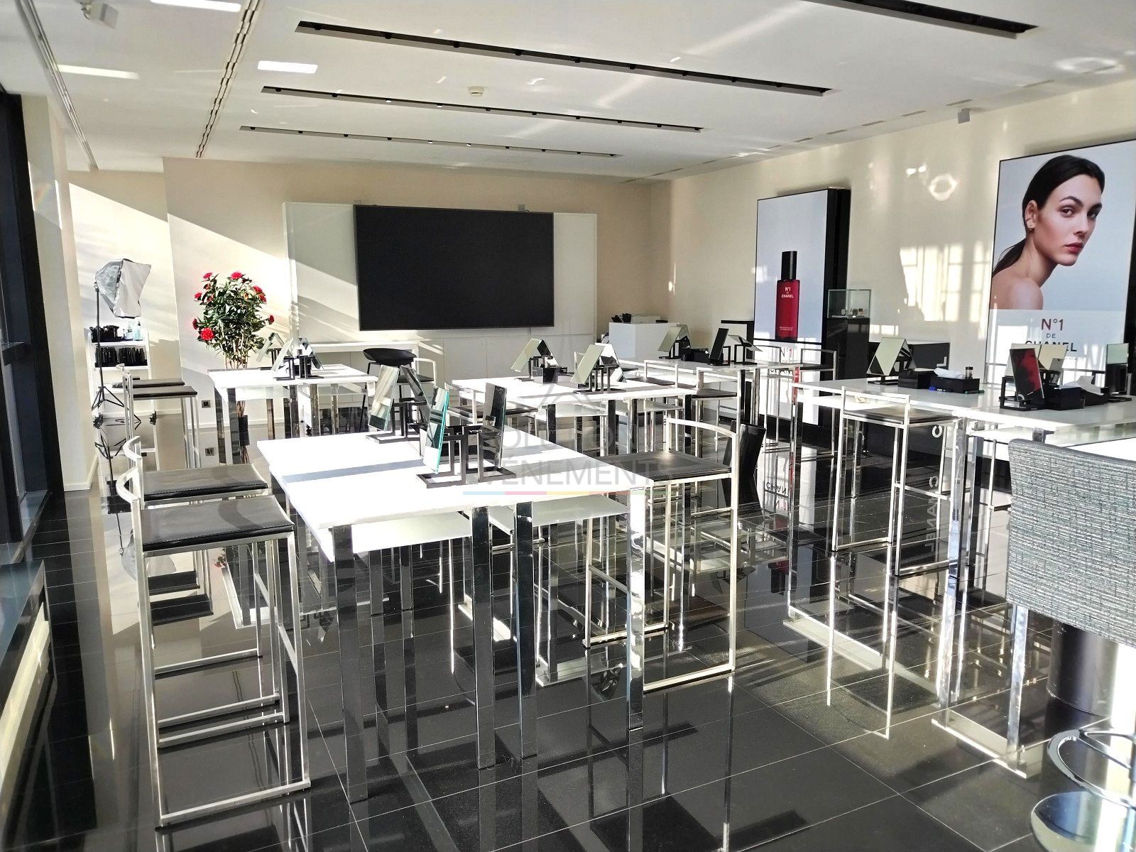 Tabouret de bar haut Manhattan Noir - Visuel 6