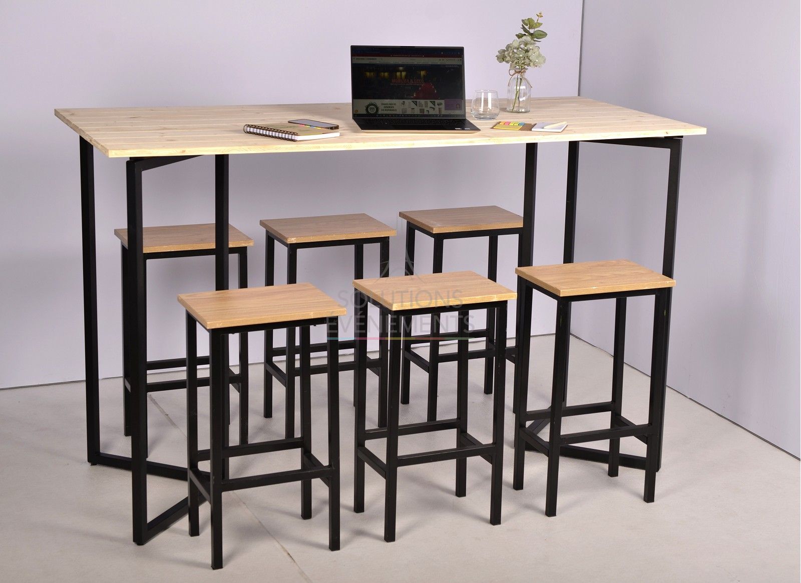 Tabouret de bar haut Metalika - Visuel 6