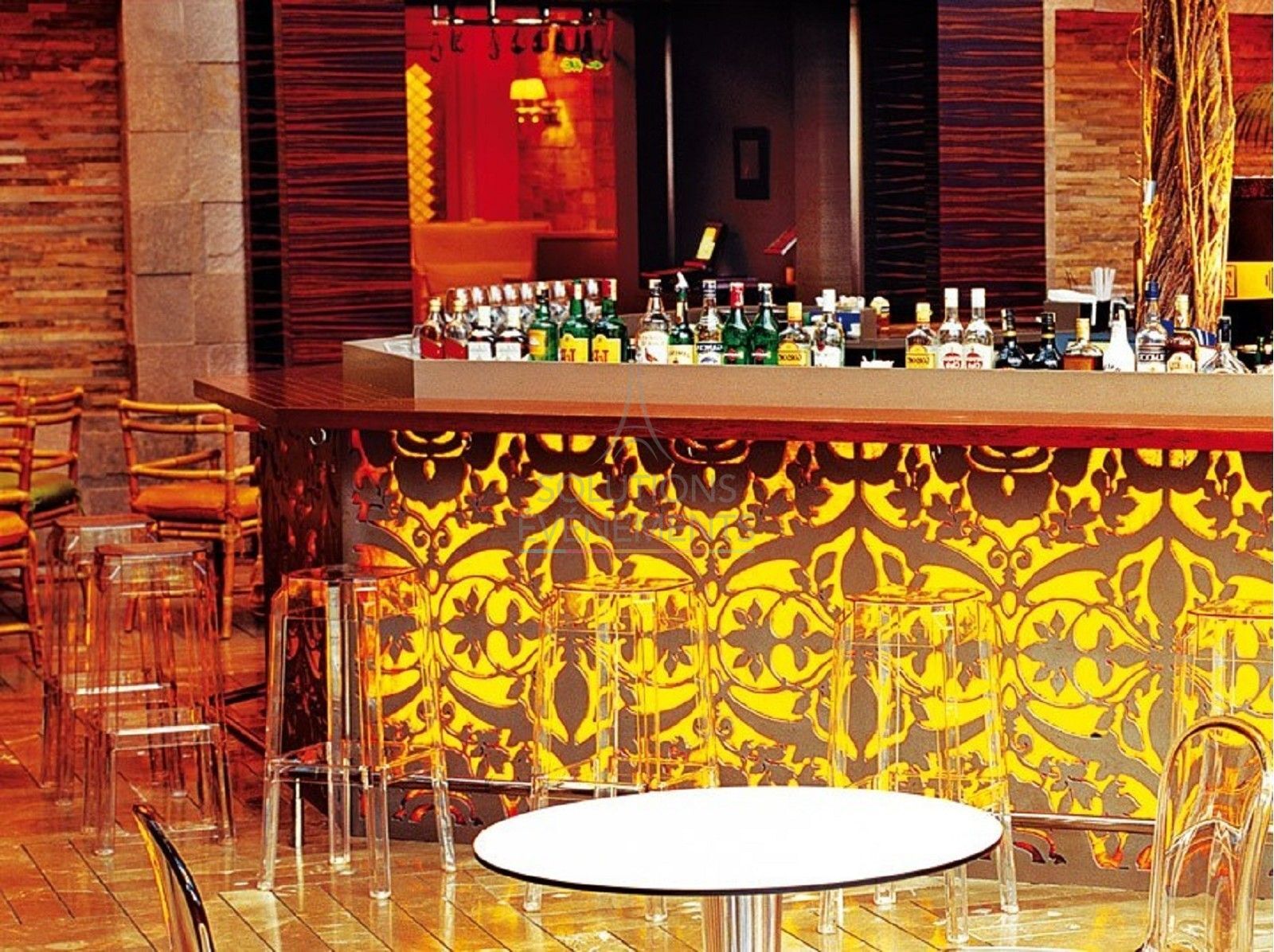 Tabouret haut de bar Fox transparent - Visuel 6