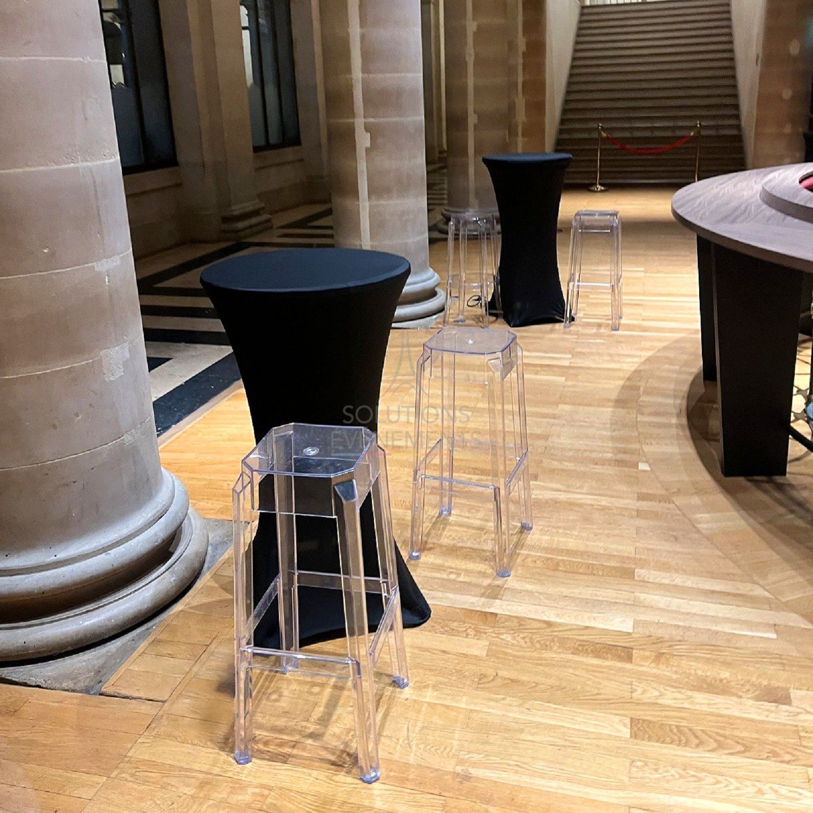 Tabouret haut de bar Fox transparent - Visuel 3