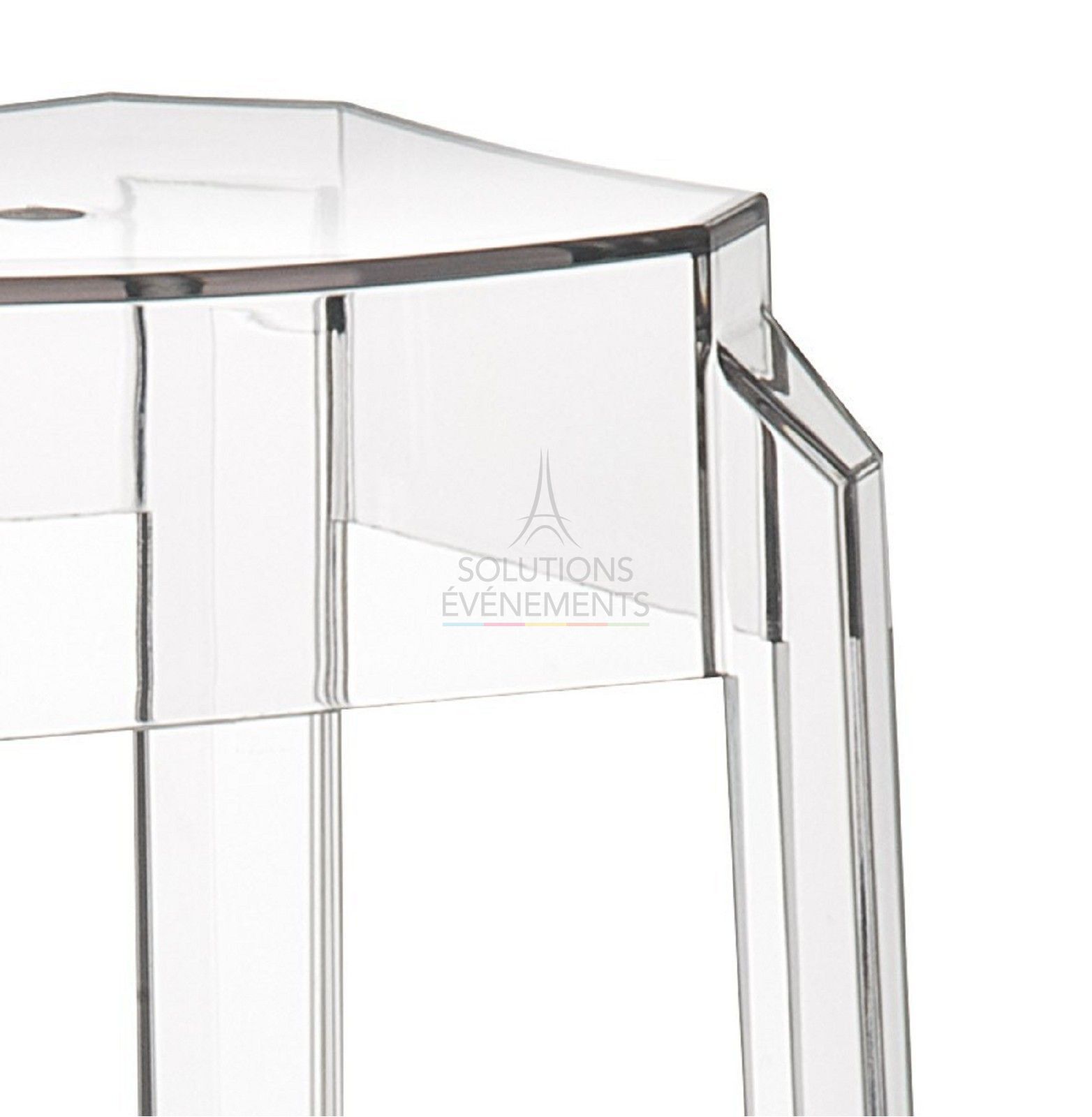 Tabouret haut de bar Fox transparent - Visuel 2
