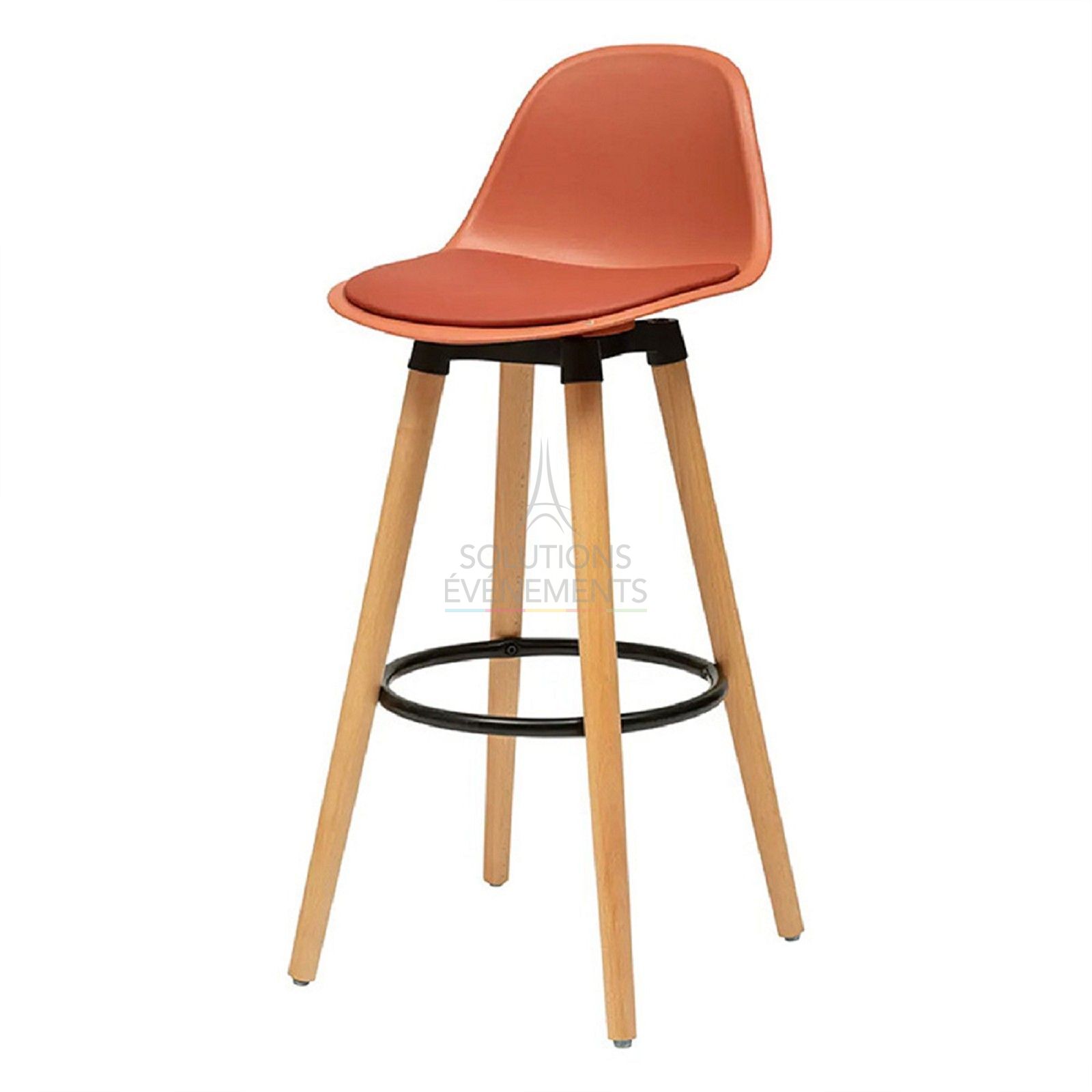 Tabouret Haut Malmo terracotta - Visuel 1