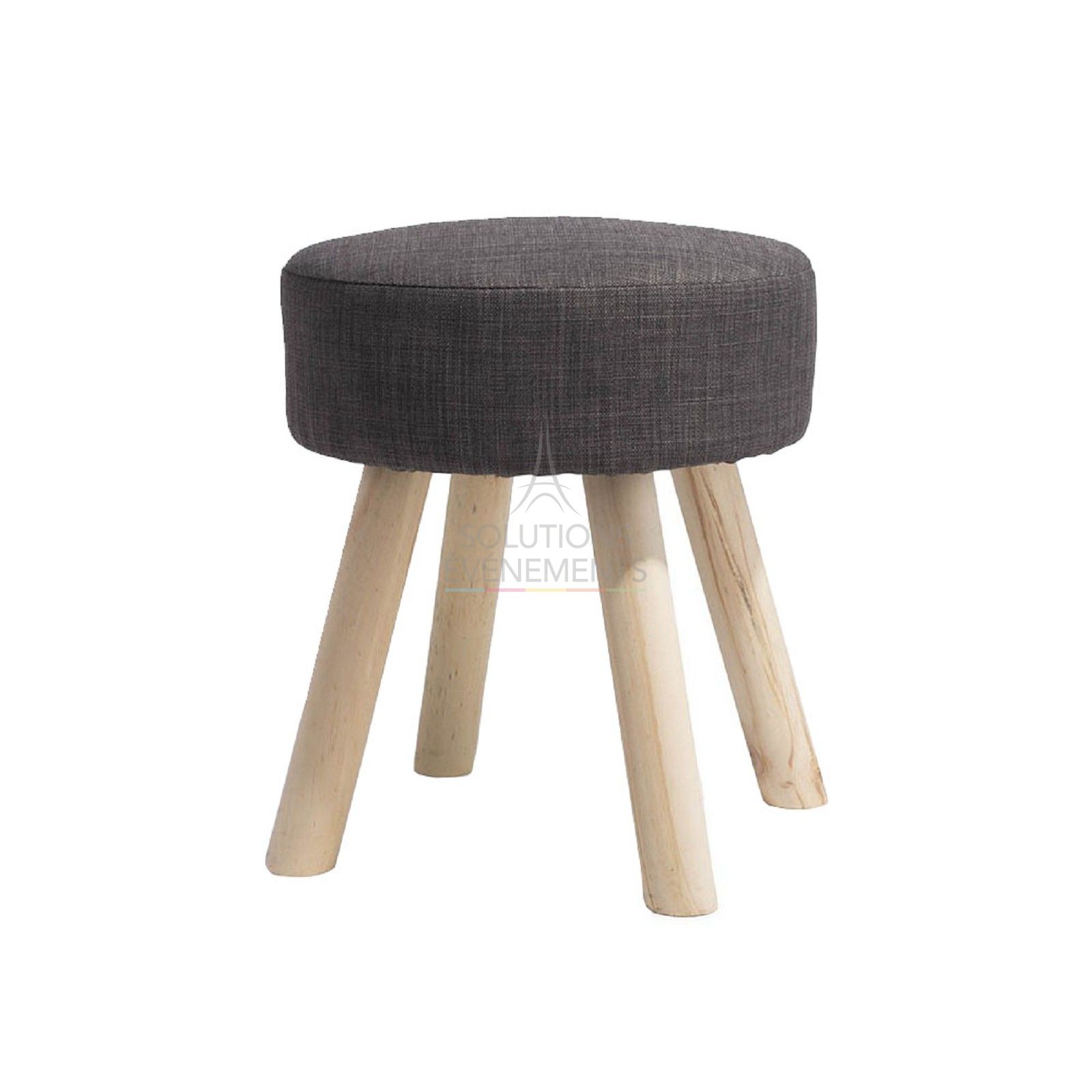 Location de tabouret scandinave gris