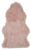 pink fur rug 60 x 100cm