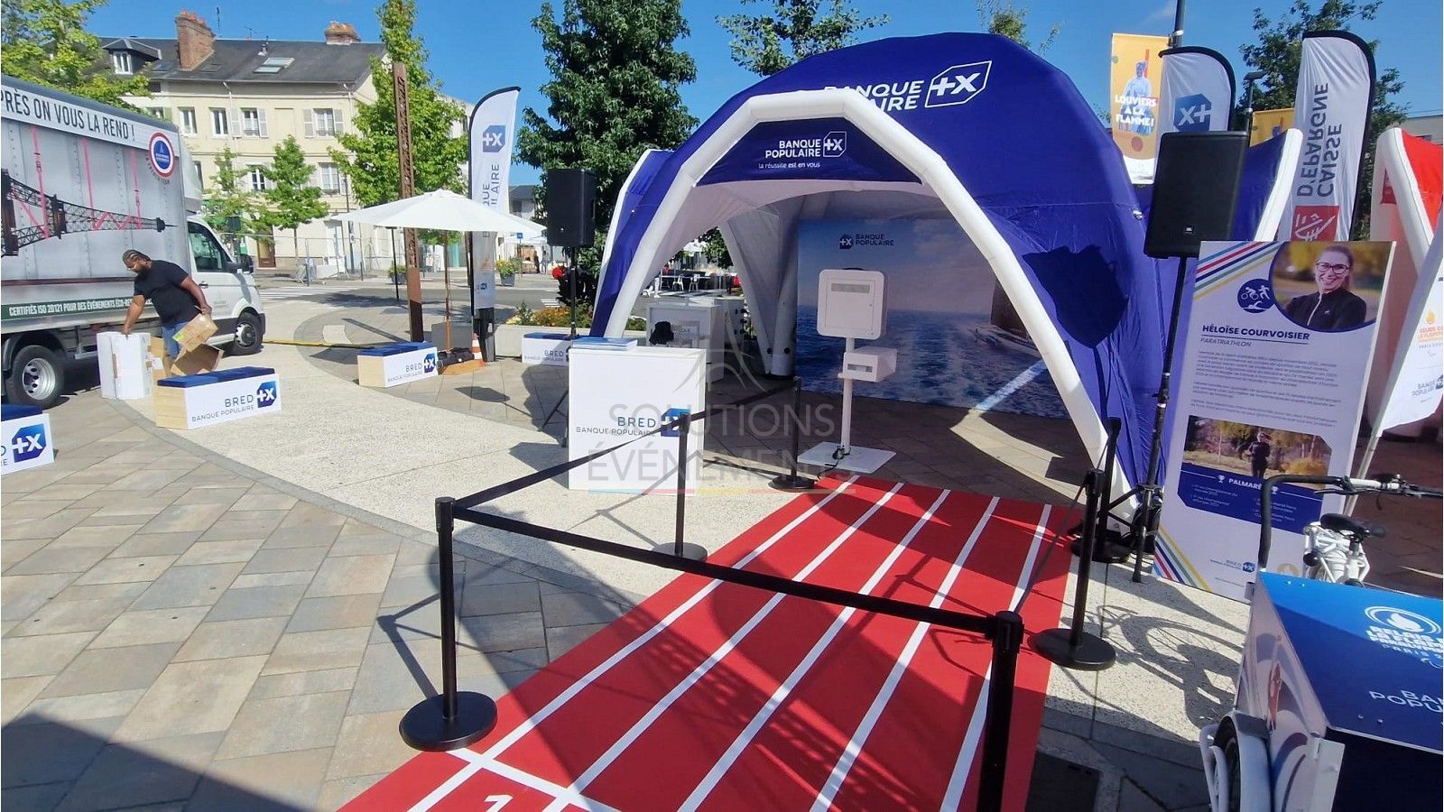 Tapis moquette piste d'athlétisme 2x5m - Visuel 3