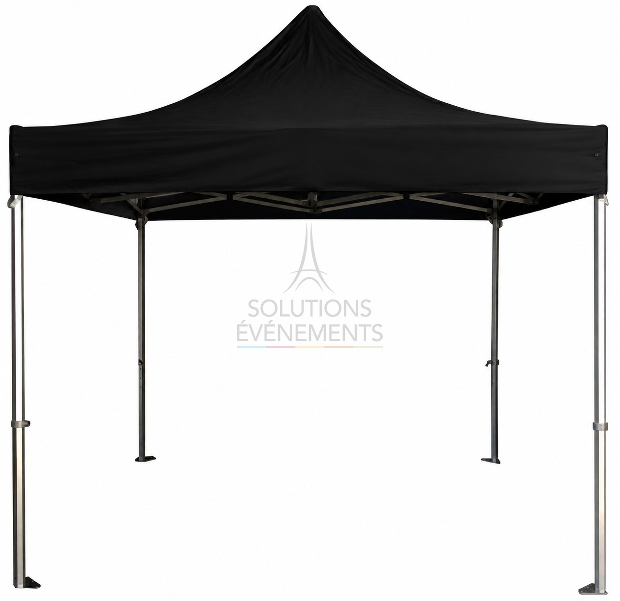 Location tente pliante noire