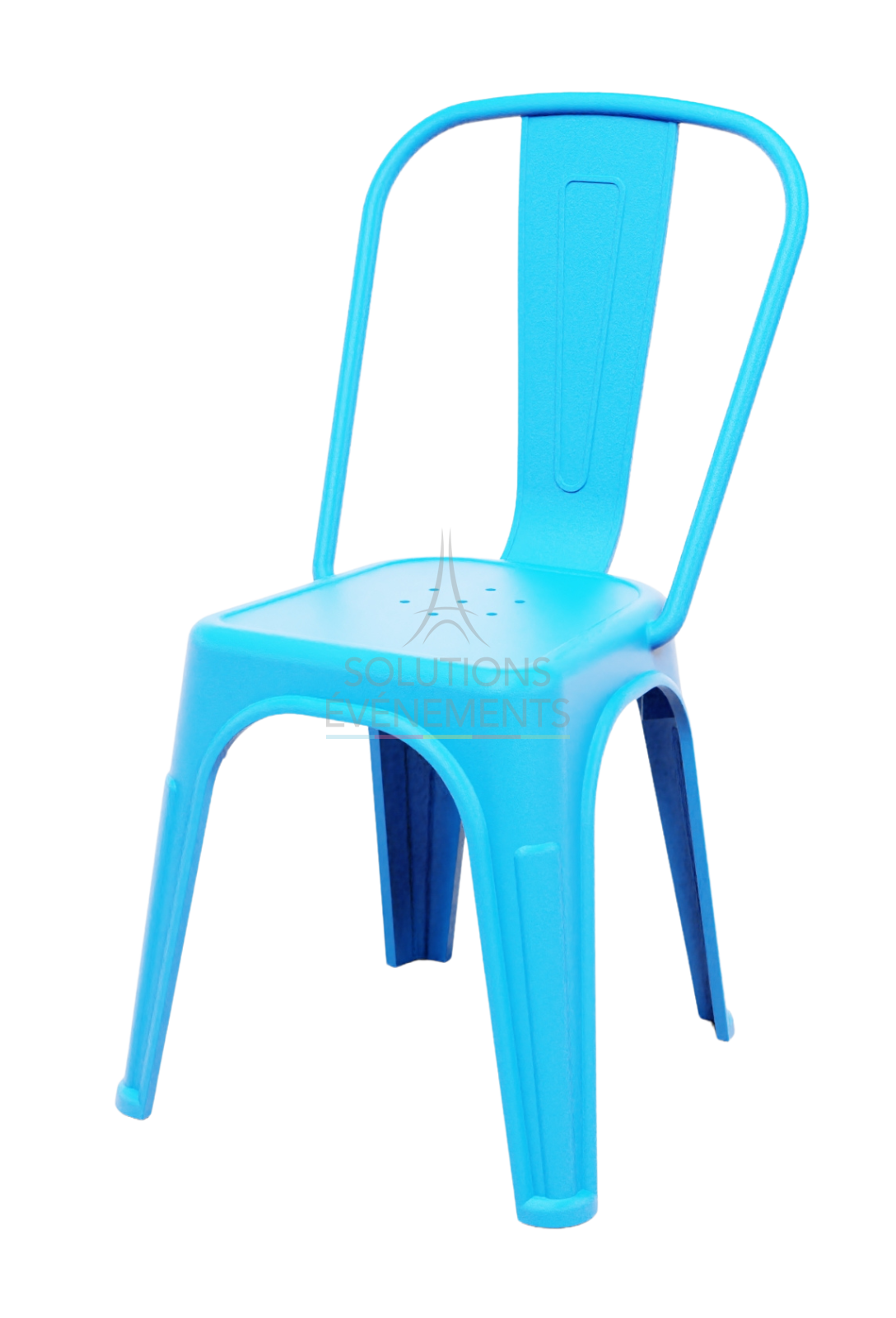 Rental blue Tolix Outdoor chair