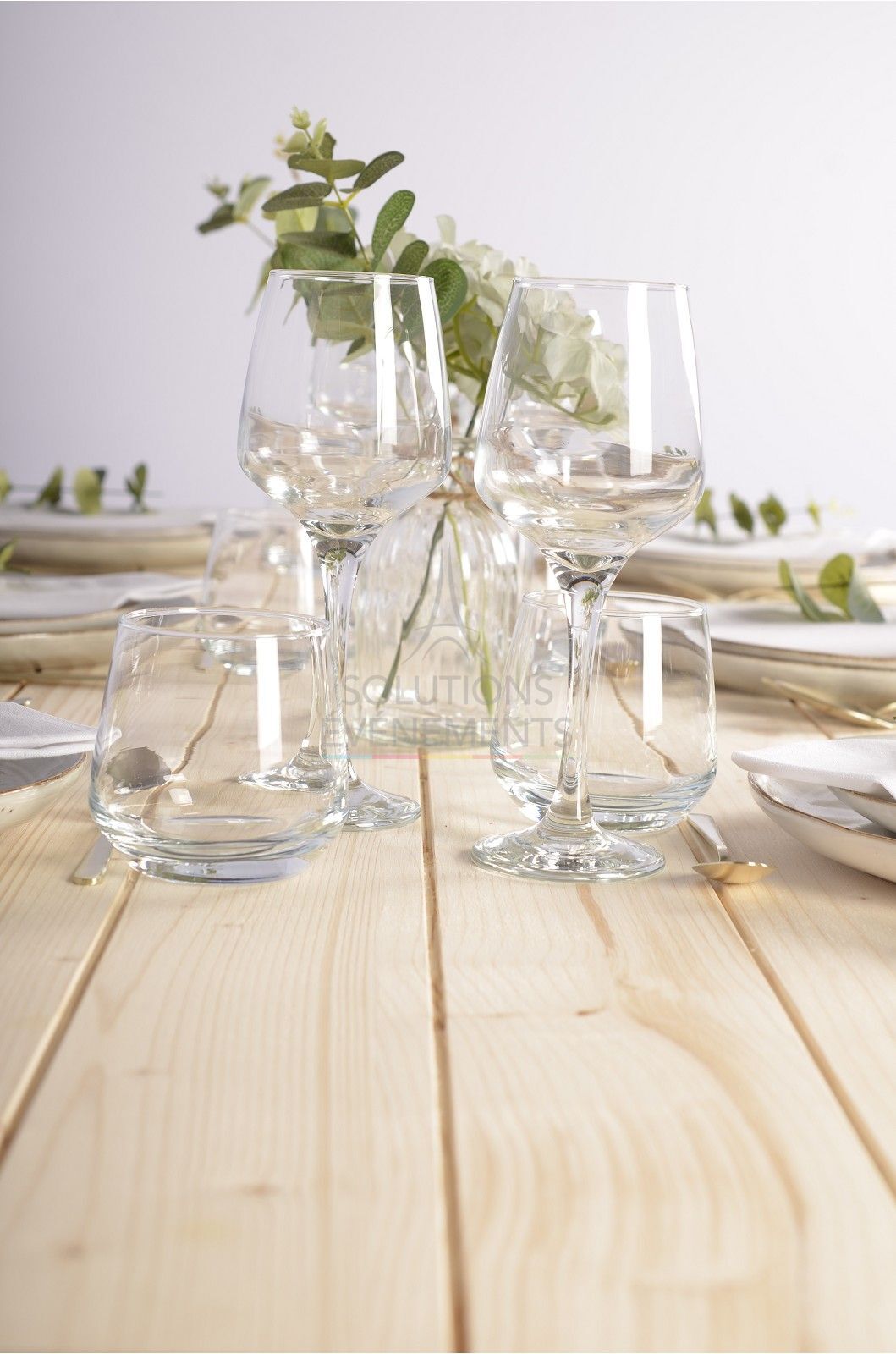 Tribo White Table - Senlis Wood Top 200x80cm - Visual 2