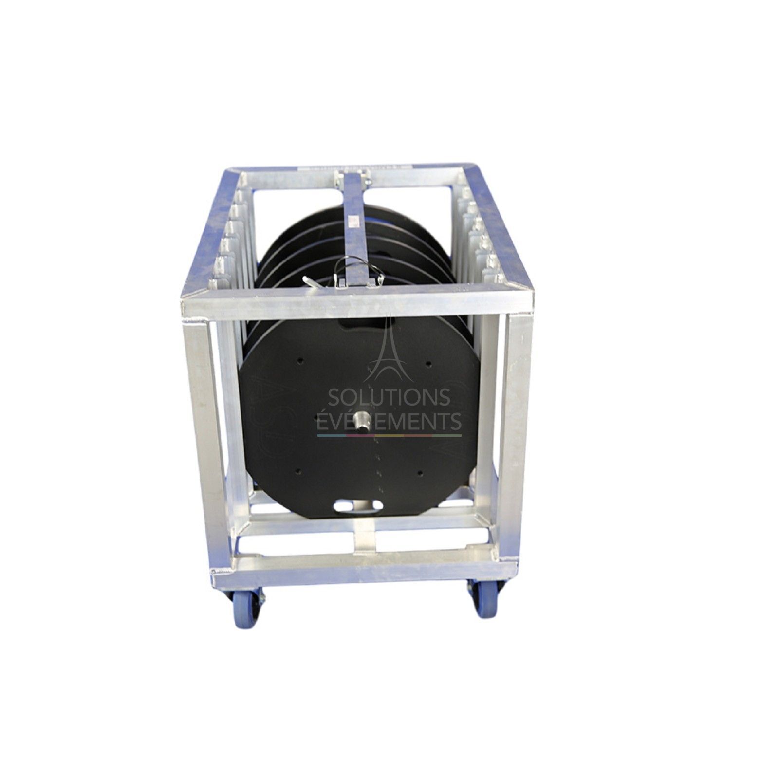 Trolley kit 6 heavy bases 50cm Black - Visual 3