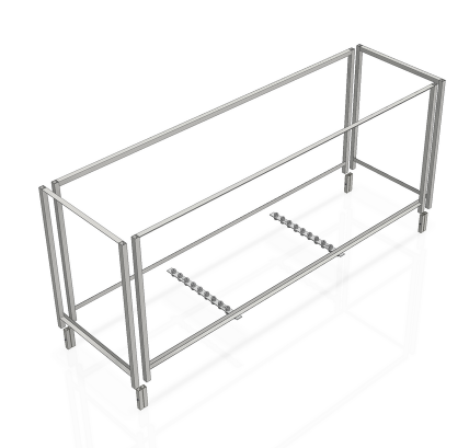 Trolley kit for 20 BeMatrix Aluvision modular frames - Visual 3