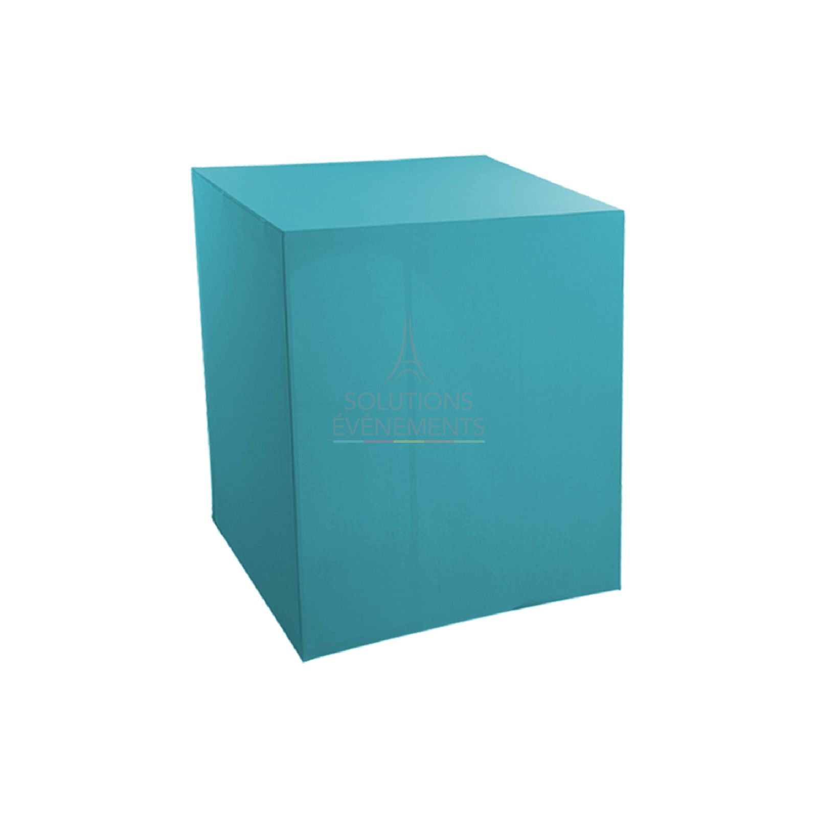 Turquoise half-sideboard cover 94x94x110 - Visual 1