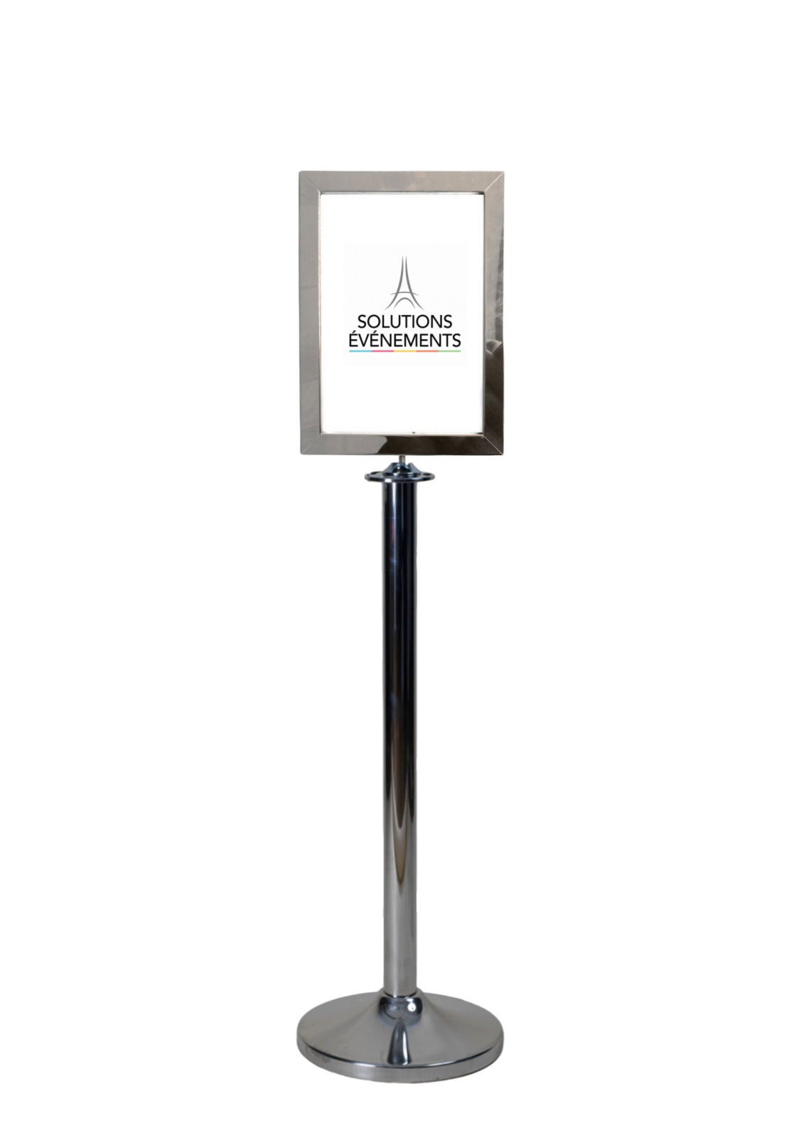 Rental of chrome post guide post with indicator panel