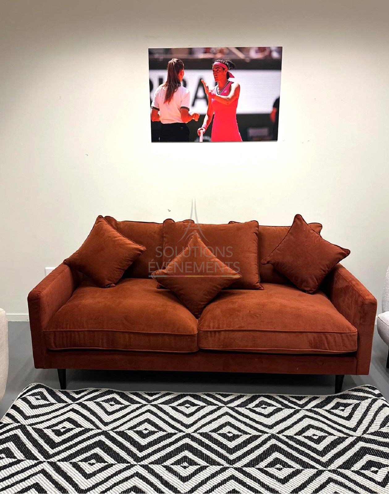 Victoria velvet sofa - Amber - Visual 4