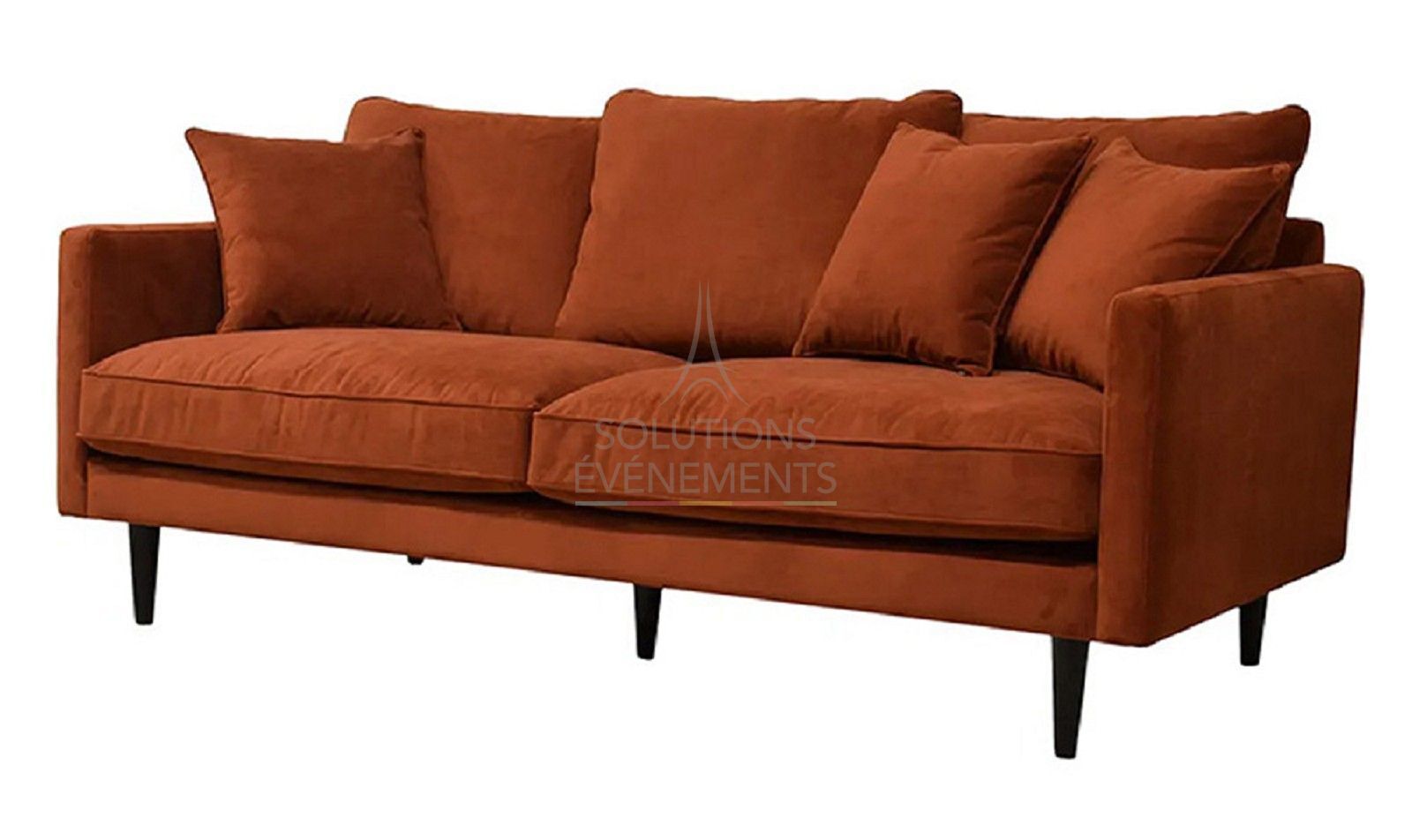 Victoria velvet sofa - Amber - Visual 1