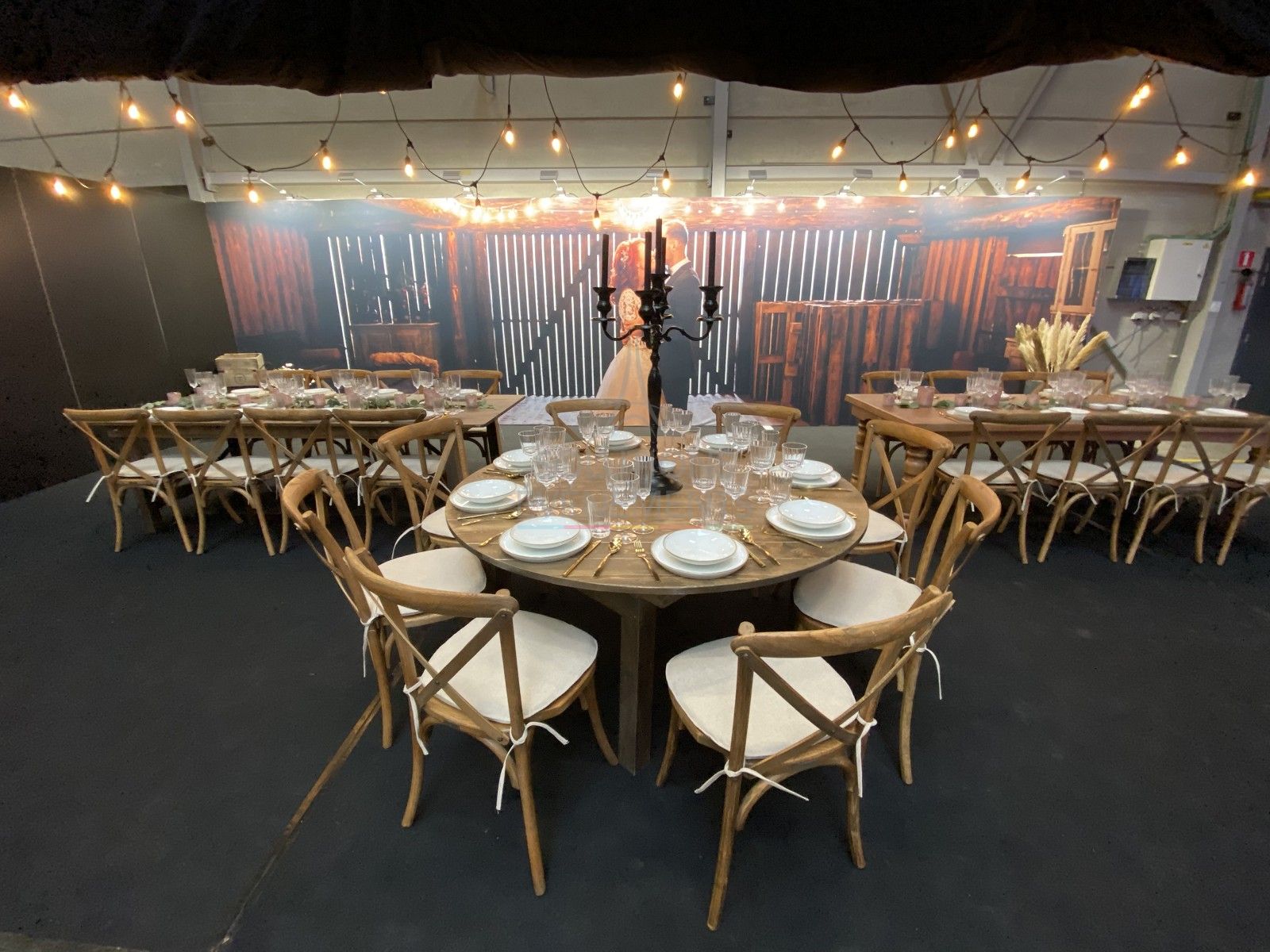 Vintage CrossBack Premium Chair with Cushion - Visual 2