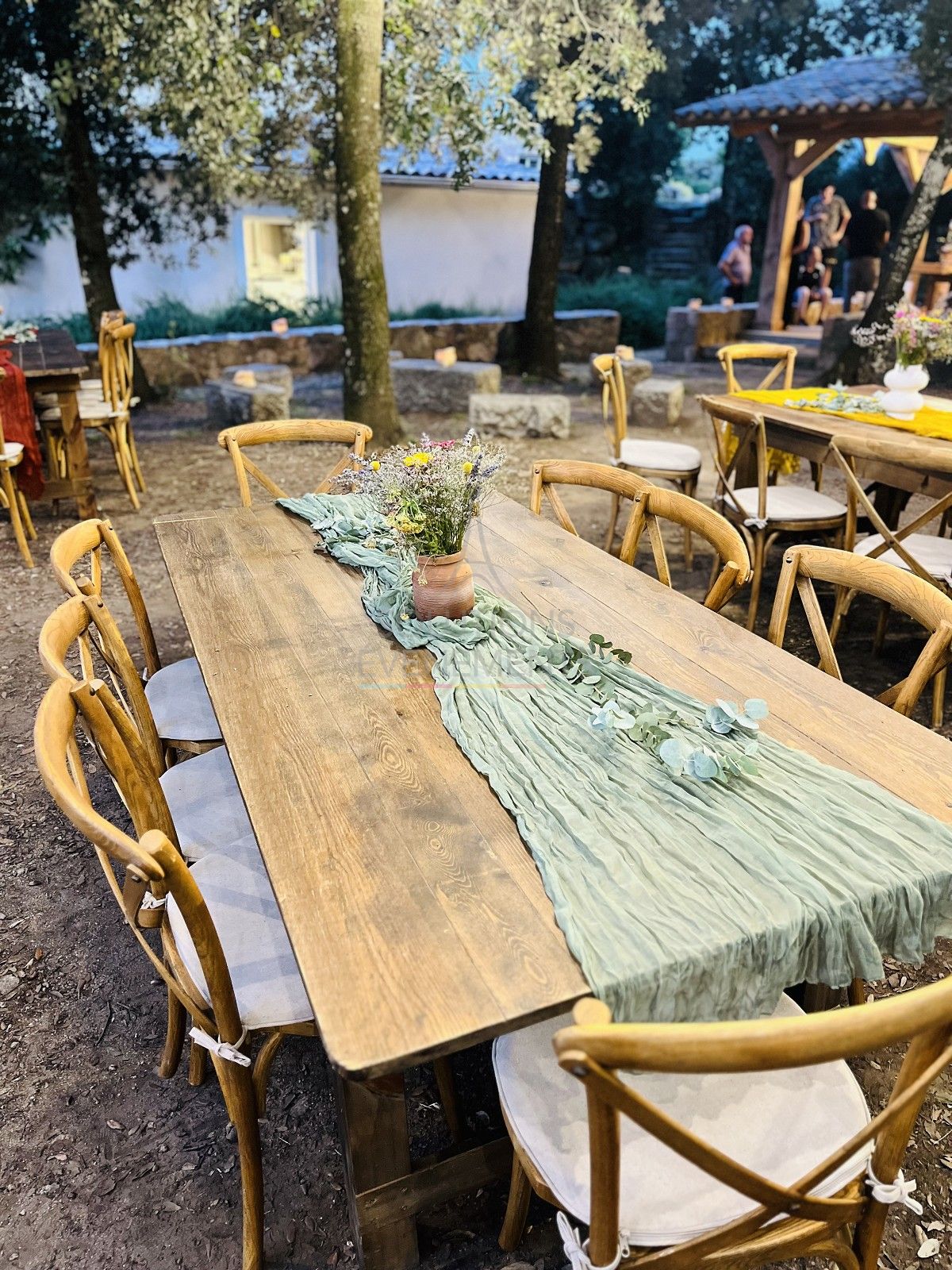 Vintage CrossBack Premium Chair with Cushion - Visual 6