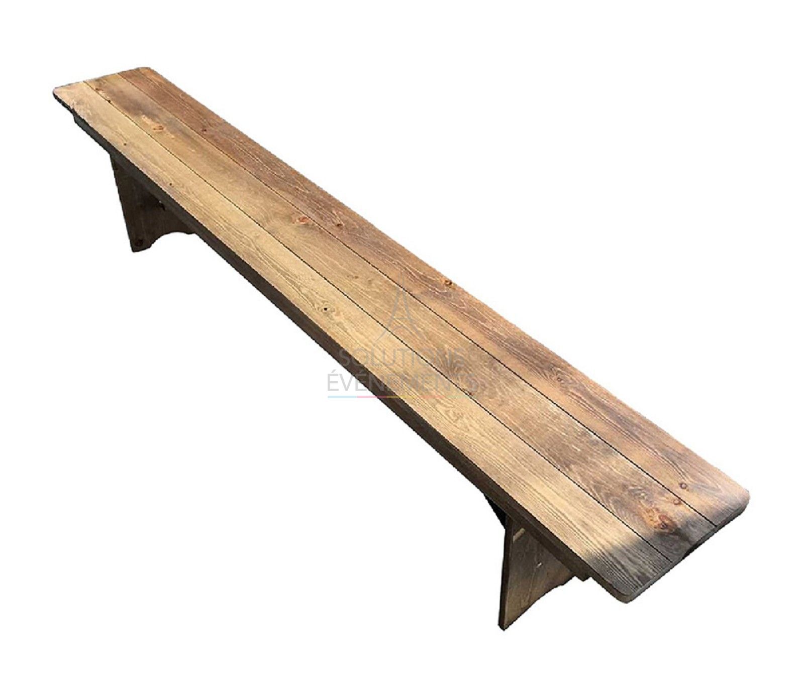Location banc vintage en bois