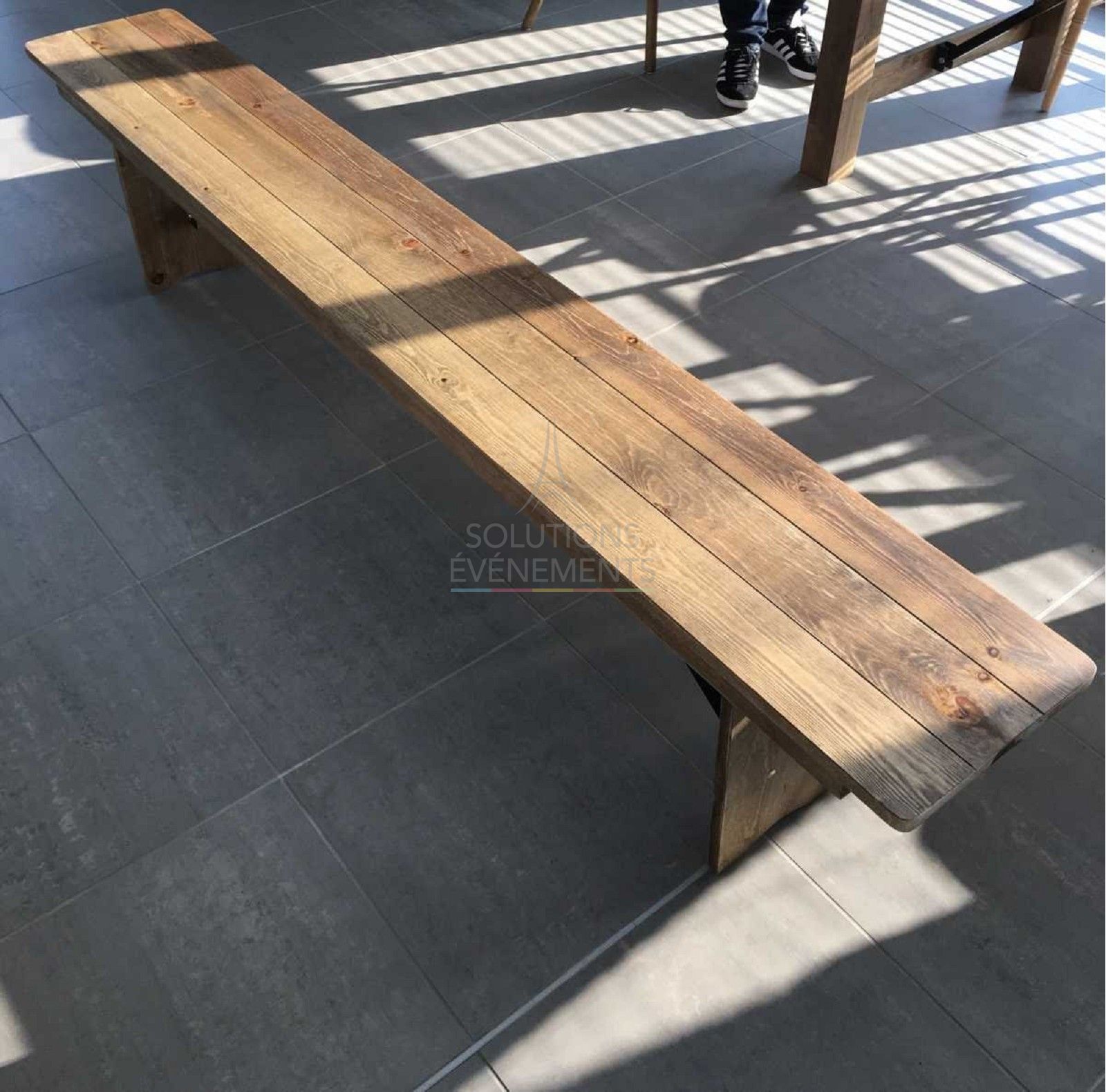 Vintage wooden bench - Visual 3