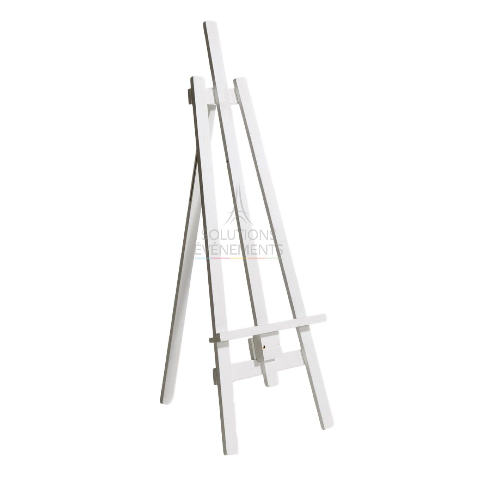 White wooden easel rental