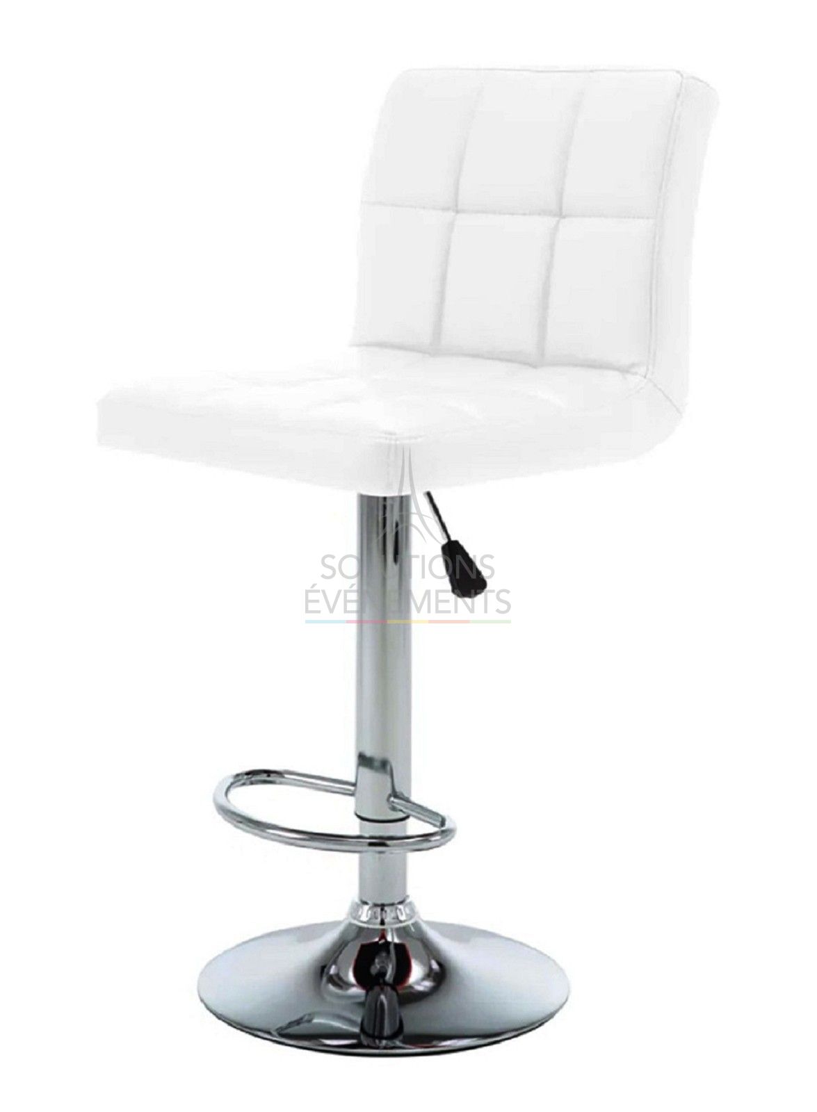 Swivel faux leather high stool rental