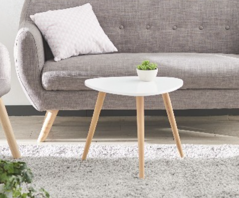 White Scandinavian coffee table - Visual 2