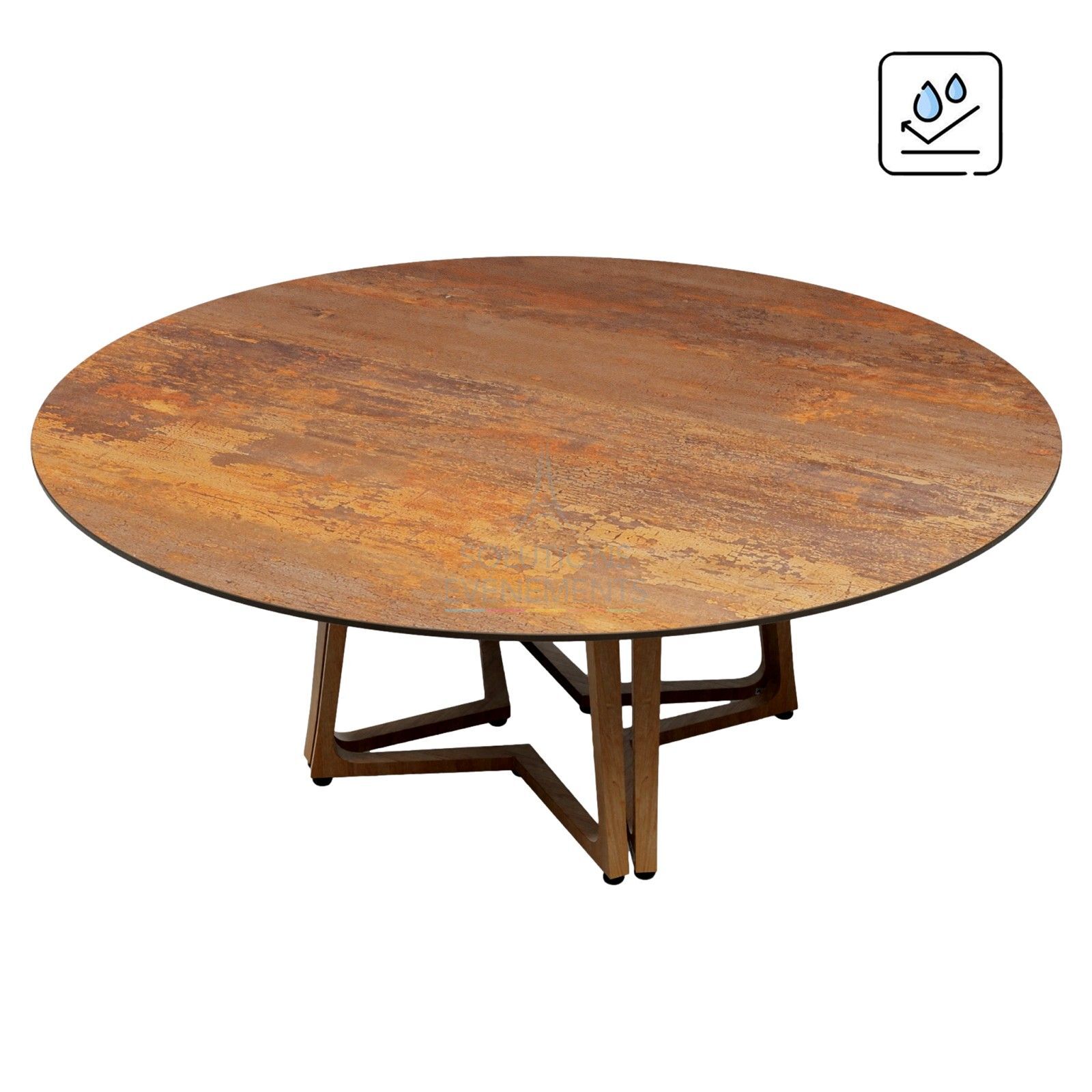 Rental of round table Ø180 cm Factory top
