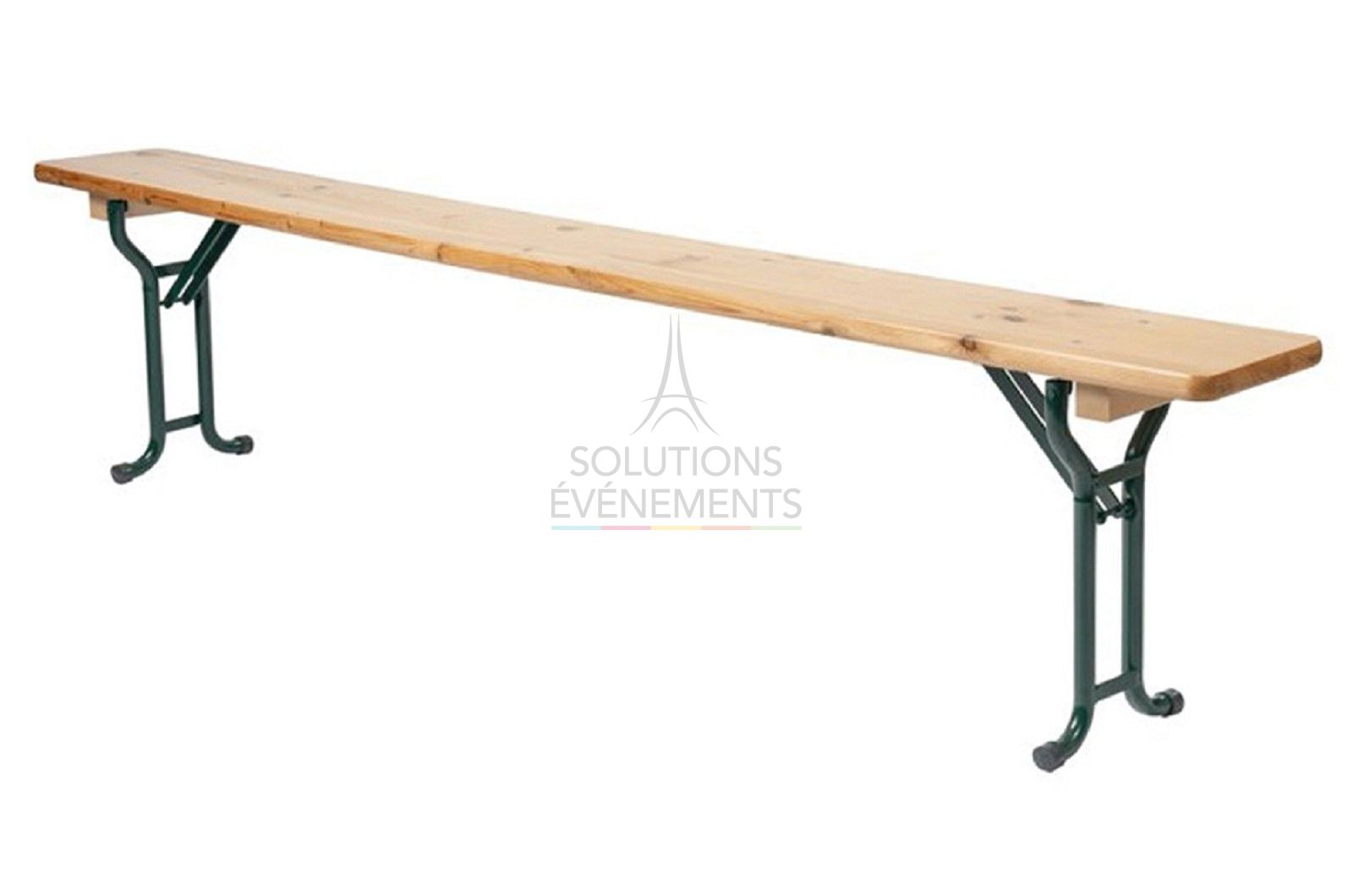 Rental of wooden bench for banquet table seating