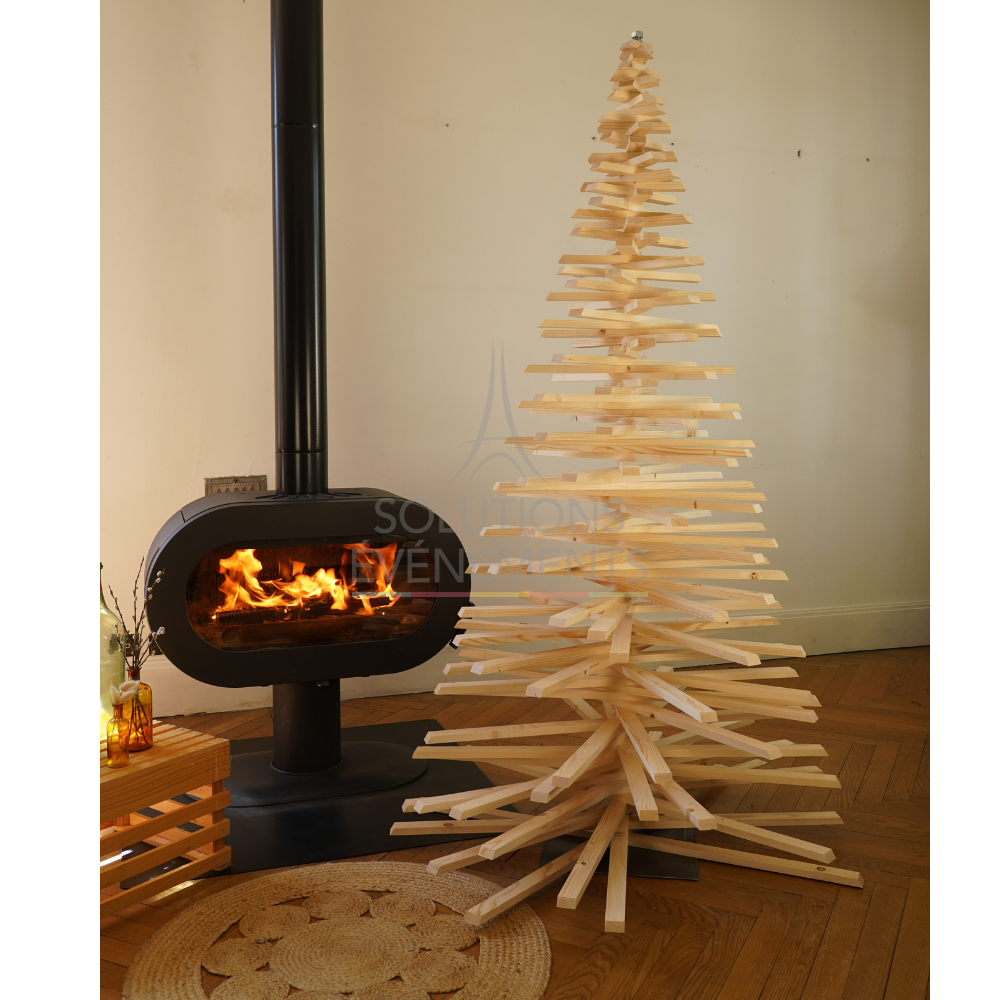 Wooden fir tree 200 cm - Visual 2