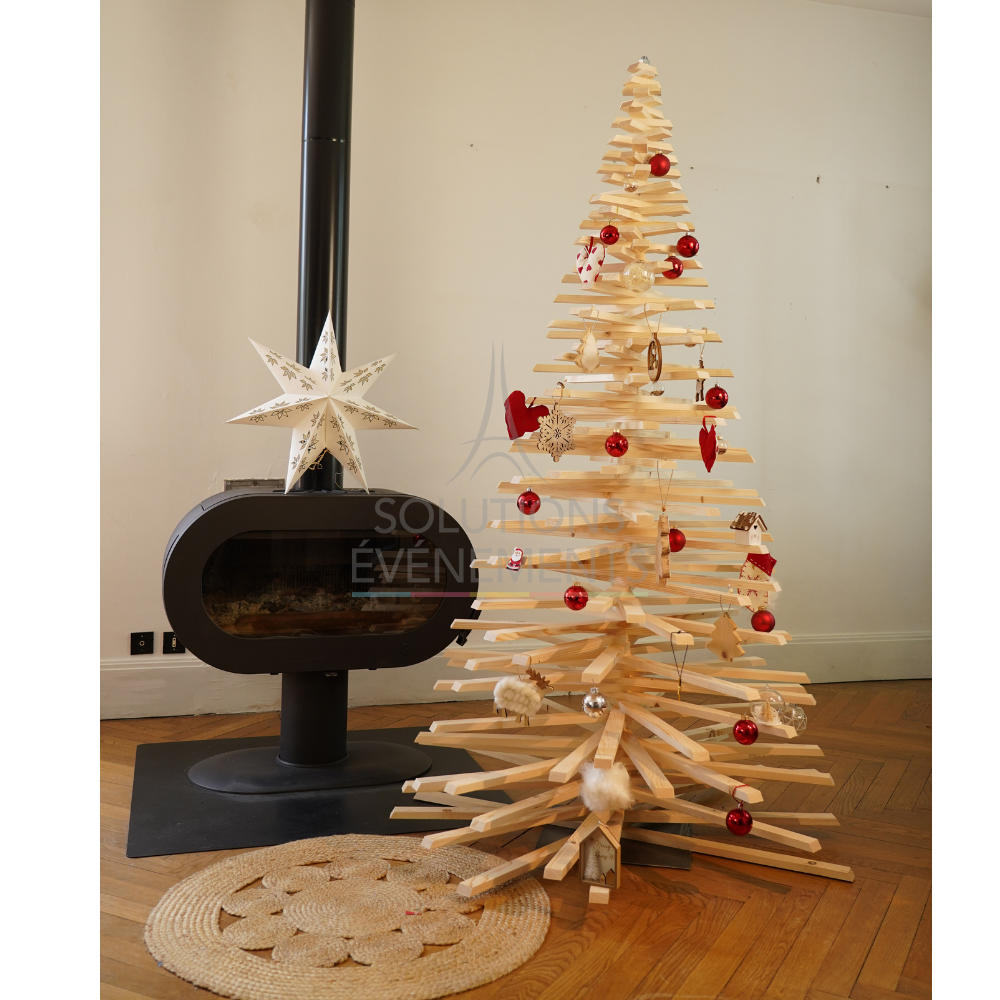 Wooden fir tree 200 cm - Visual 3