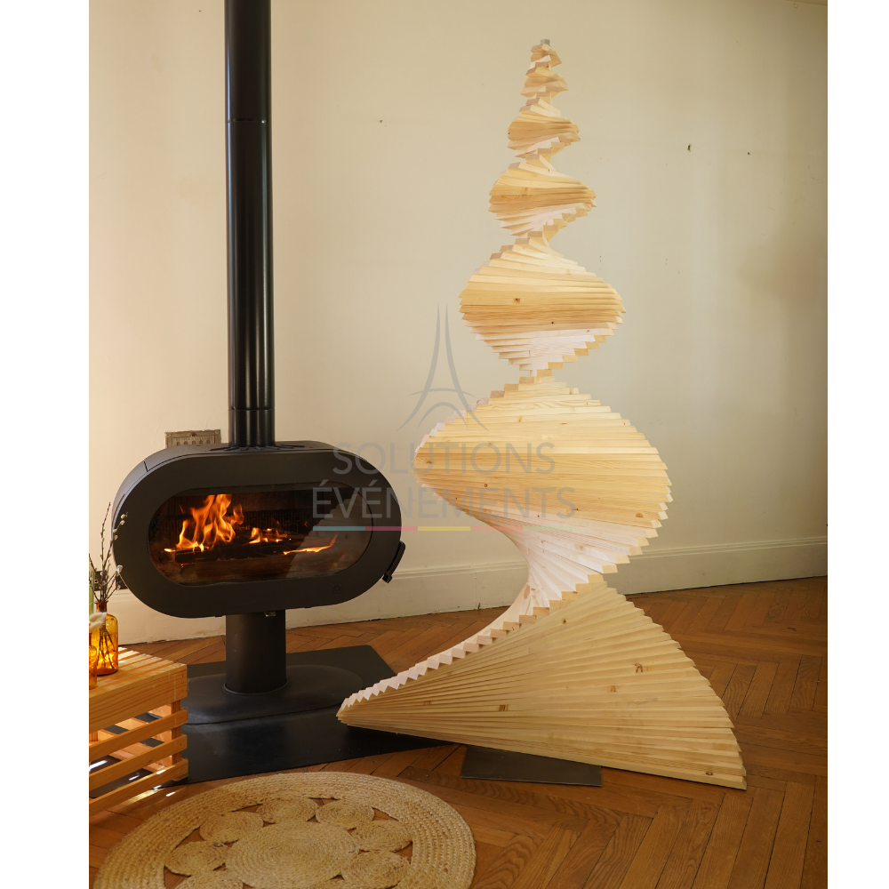 Wooden fir tree 200 cm - Visual 5