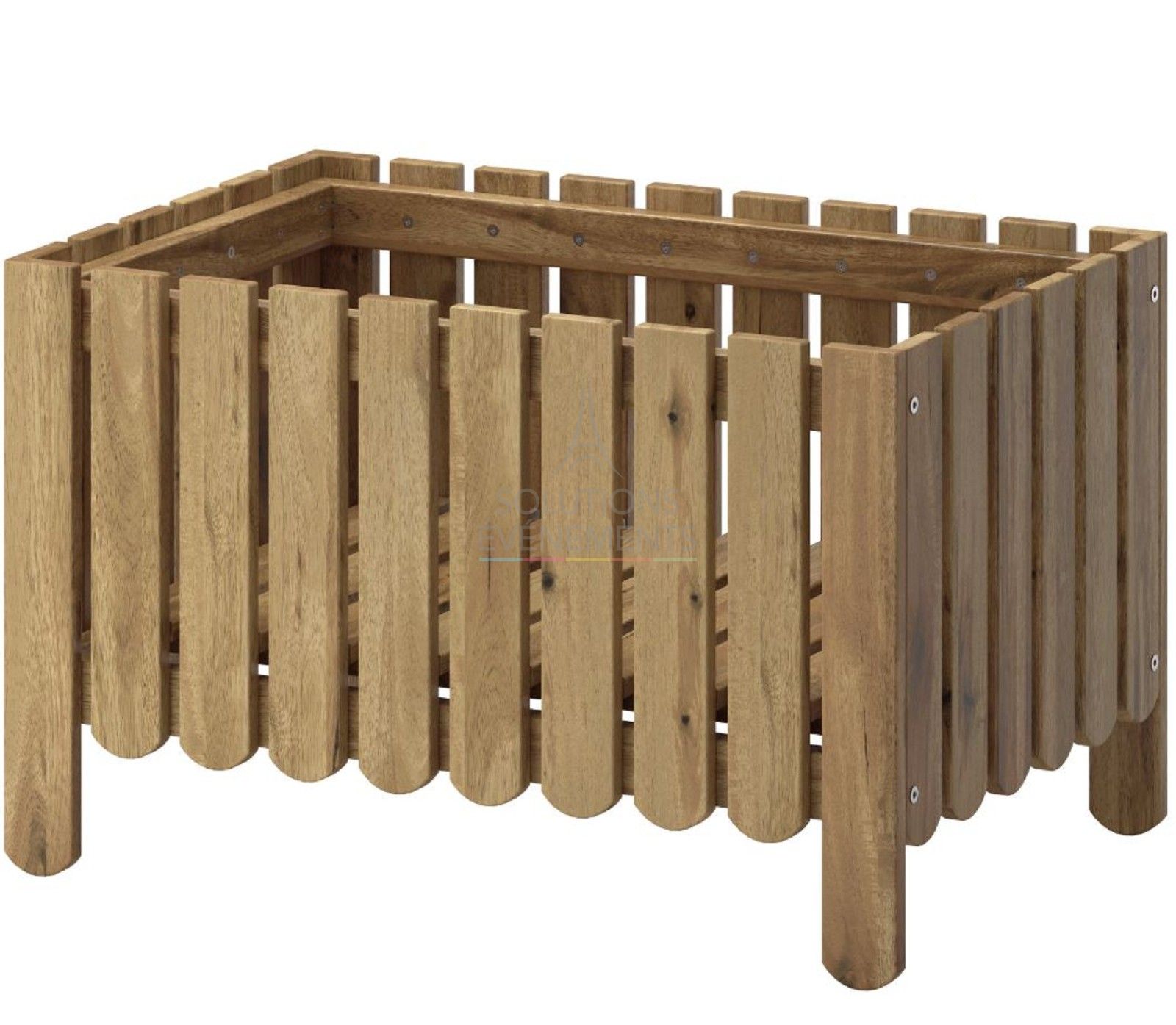 Wooden planter rental