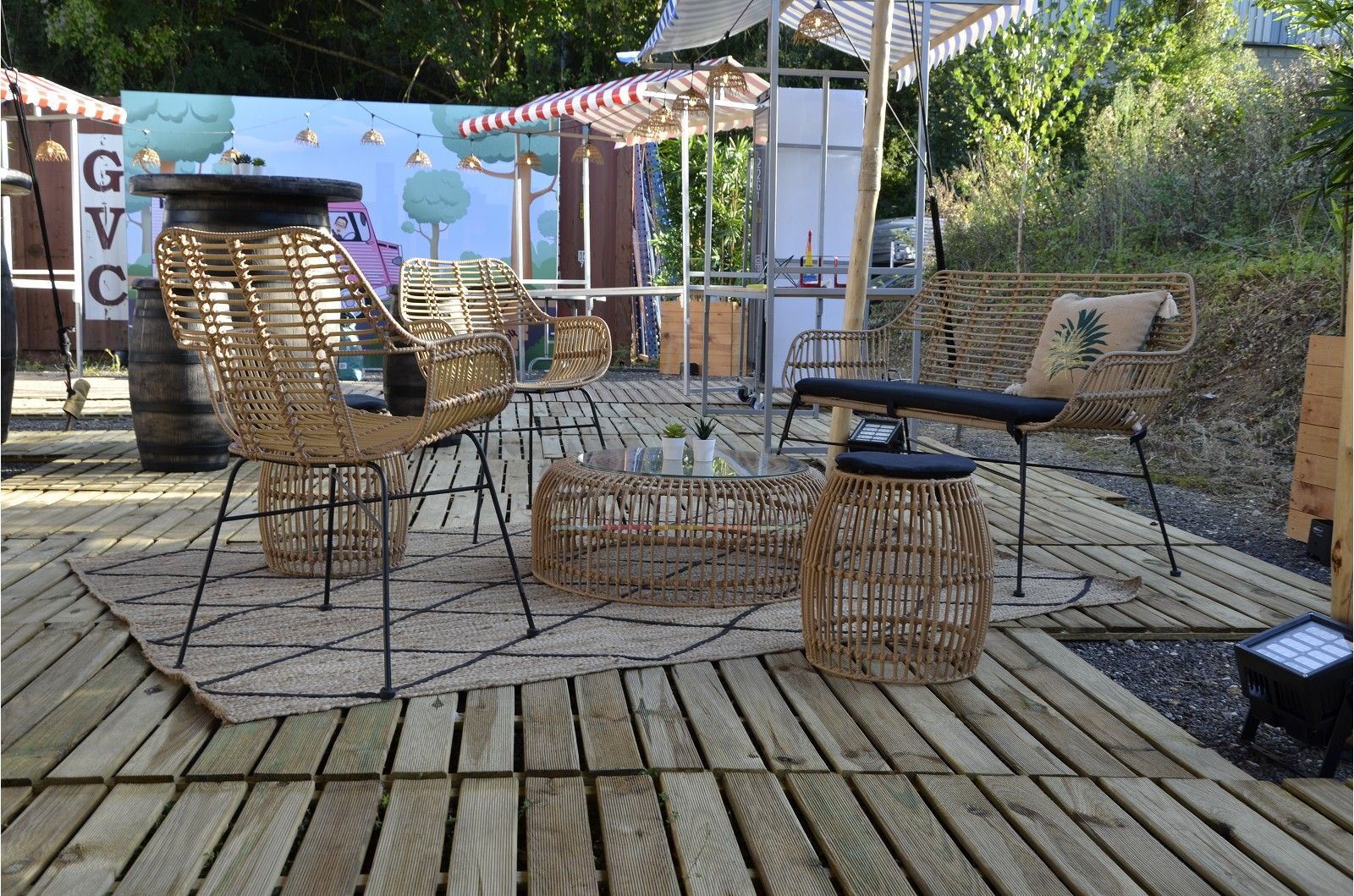 Wooden slab 100x100cm - Visual 4