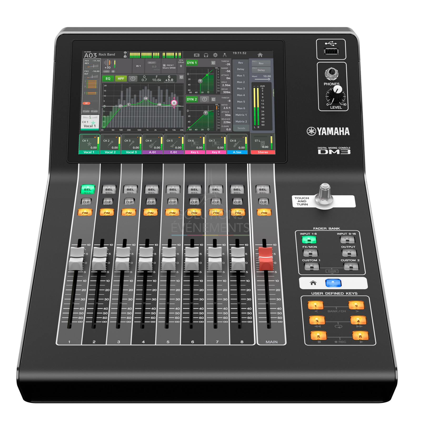 Yamaha DM3 Dante mixing console rental