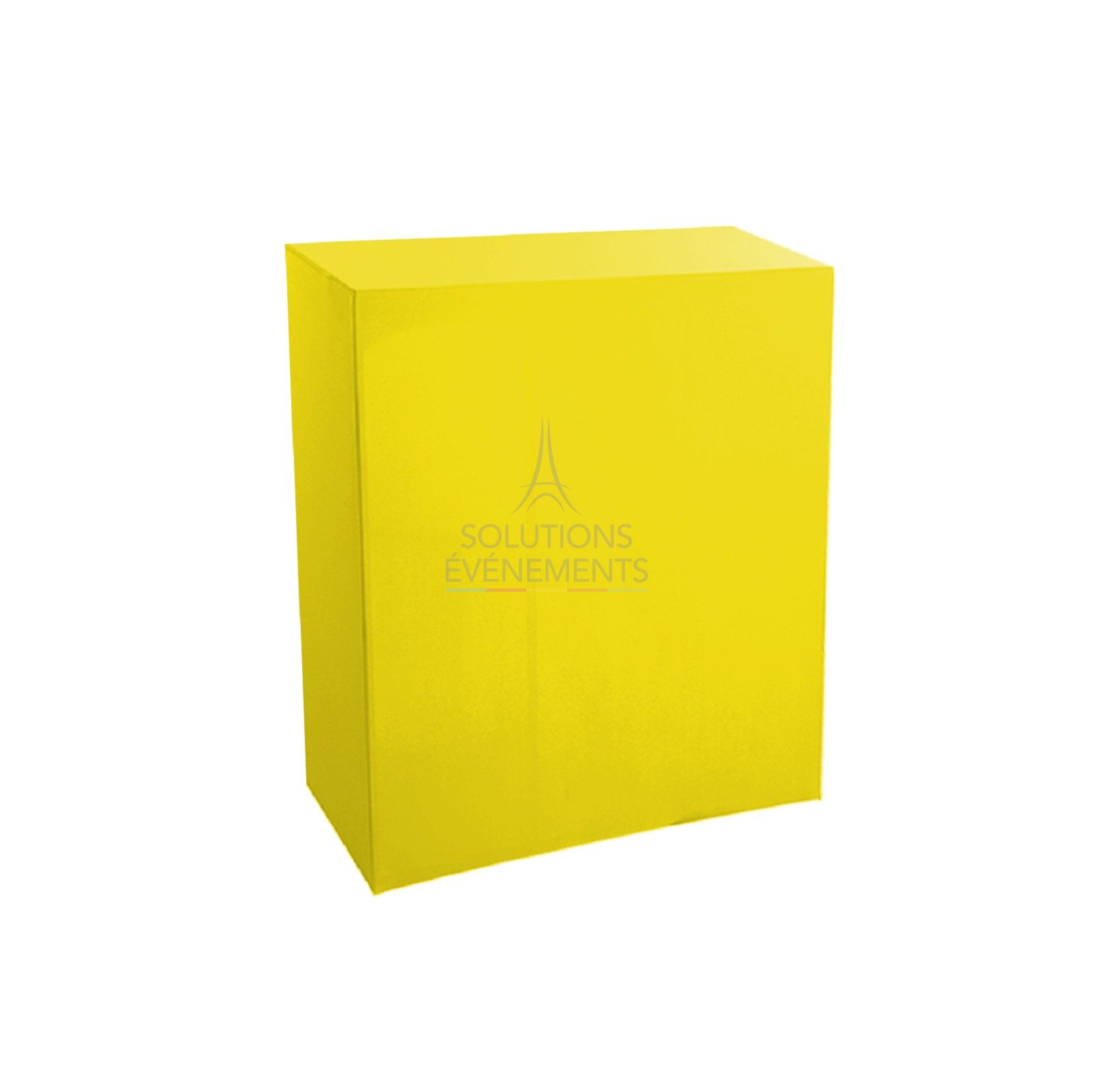 Yellow quarter buffet cover 94x45x110 - Visual 1