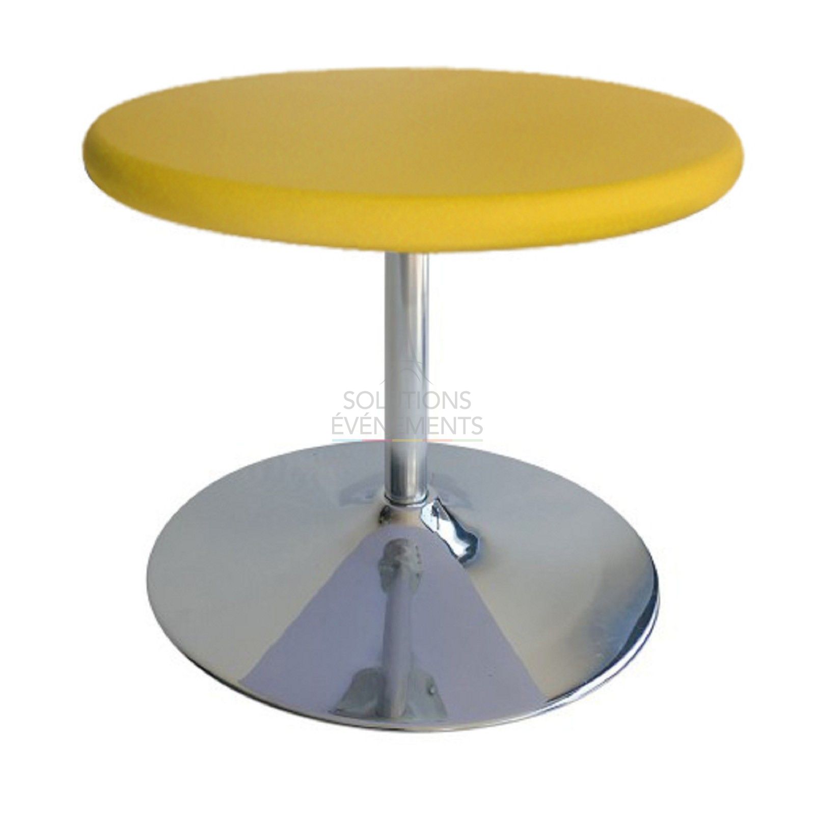 Yellow Top Cover for Standing Dining Table diam 68-90cm - Visual 2